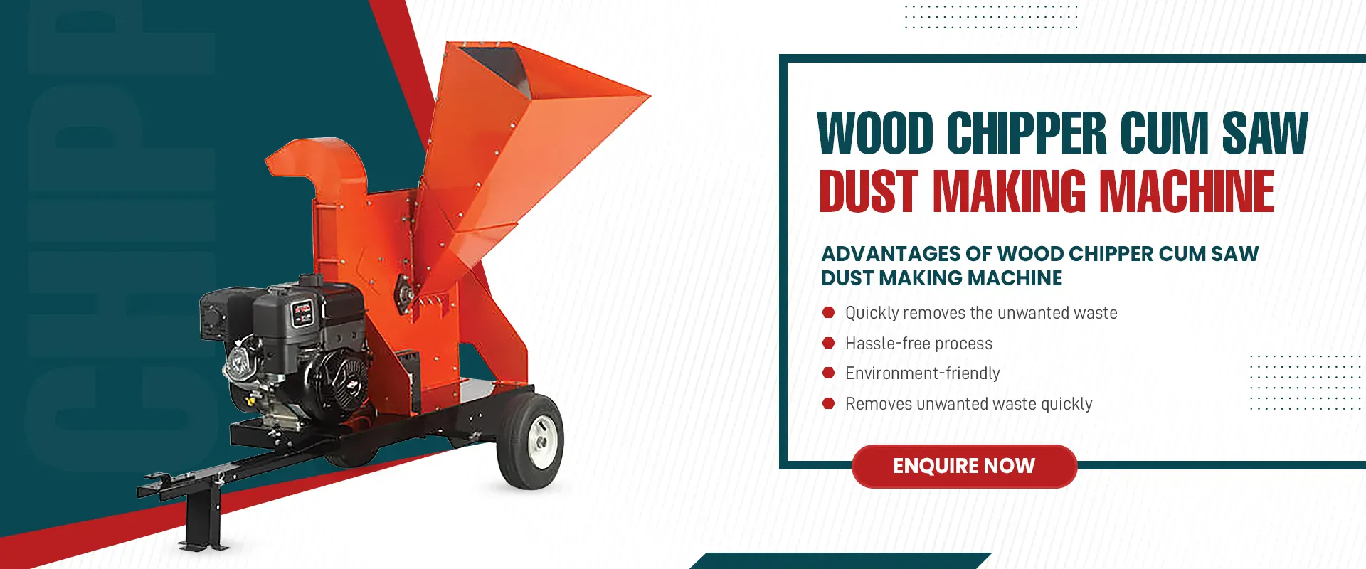 Wood Chipper Cum Saw Dust Making Machine